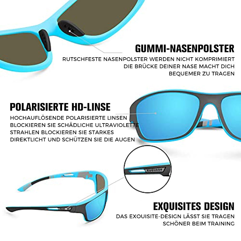 Frendorf | Blendfreie Outdoor-Sportsonnenbrille mit polarisierten Gläsern