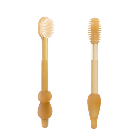 Frendorf | Baby Zahnbürsten Set aus Silikon – Mit Aufbewahrungsbox für unterwegs