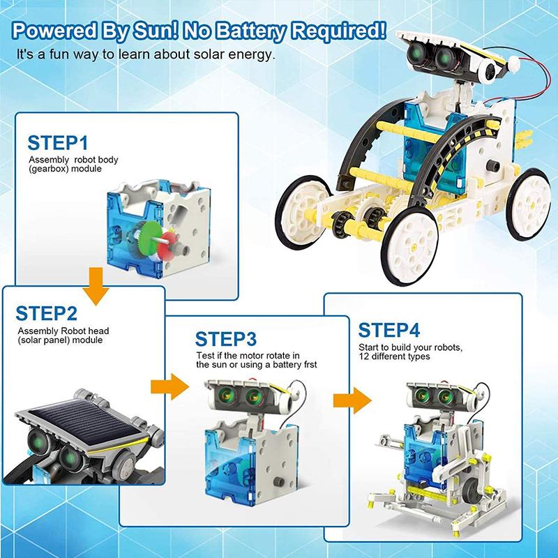 Frendorf | 13-in-1 Bildungs Solar Roboter Spielzeug