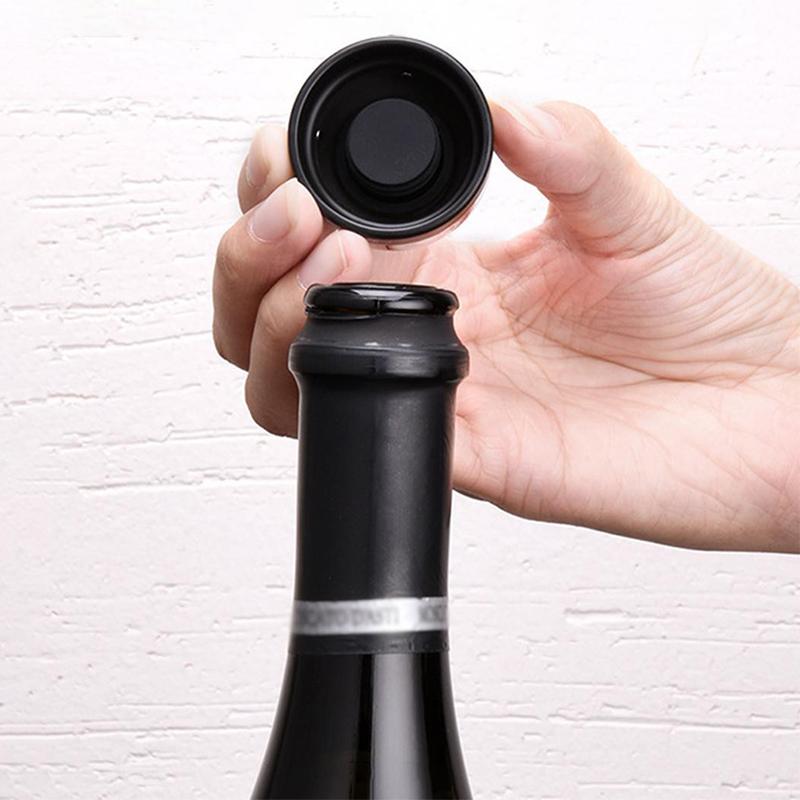 Wiederverwendbarer auslaufsicherer Silikondichtungsverschluss für Champagner- und Weinflaschen