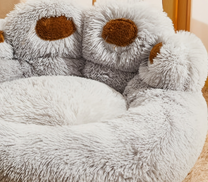 Frendorf | Waschbares Haustierbett CozyPaw mit pfotenförmigem Design