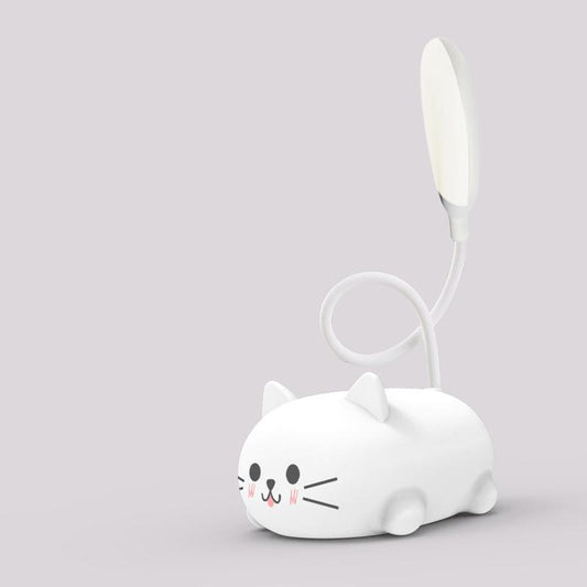 Frendorf | Mini Cartoon Cat LED Augenschutz Leselampe USB wiederaufladbare Schreibtischlampe