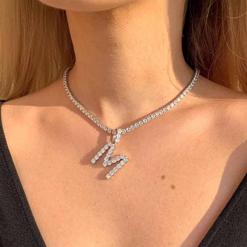 Frendorf | Alphabet Strass Halskette
