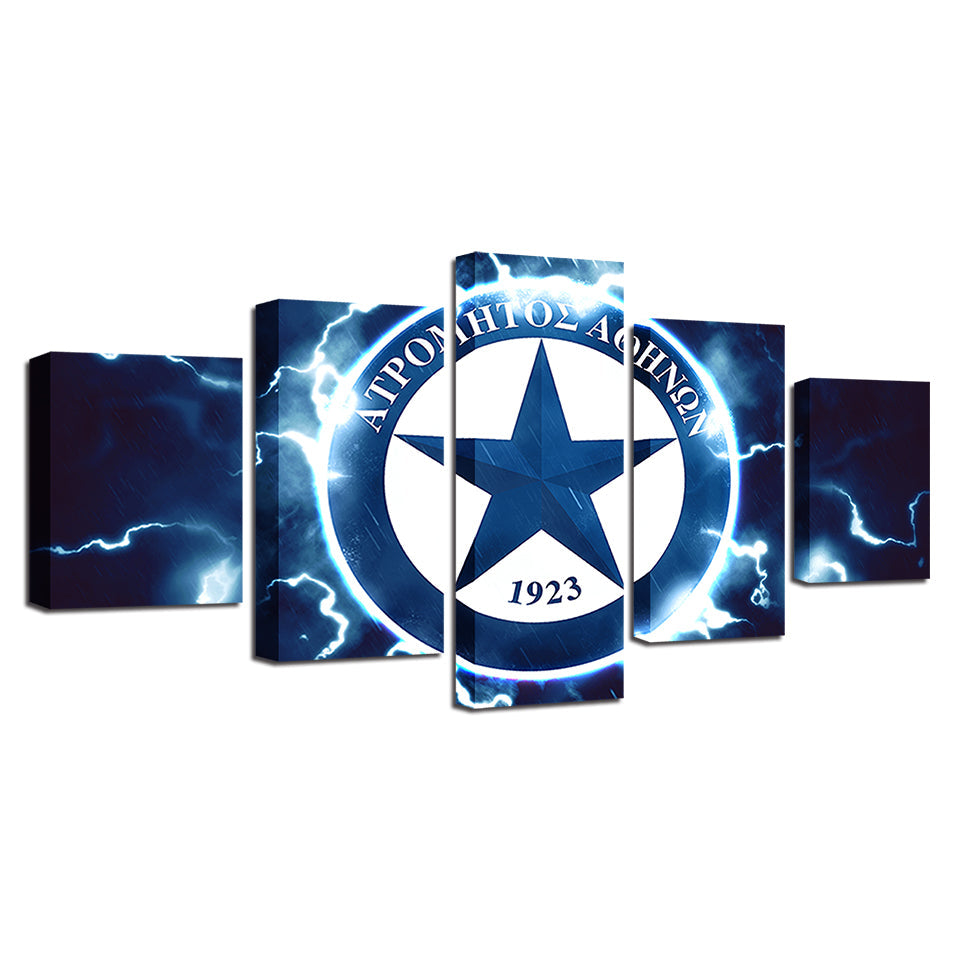 Electric Star Logo 5 Teile - Leinwand Wandkunst Malerei