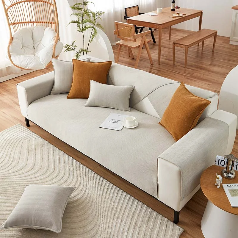 Frendorf | Fischgrät Chenille Stoff Möbel Schutz Sofa Bezug