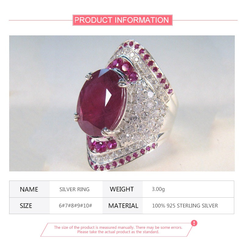 Frendorf | Rubin Licht | 925 Sterling Silber Rubin Ring
