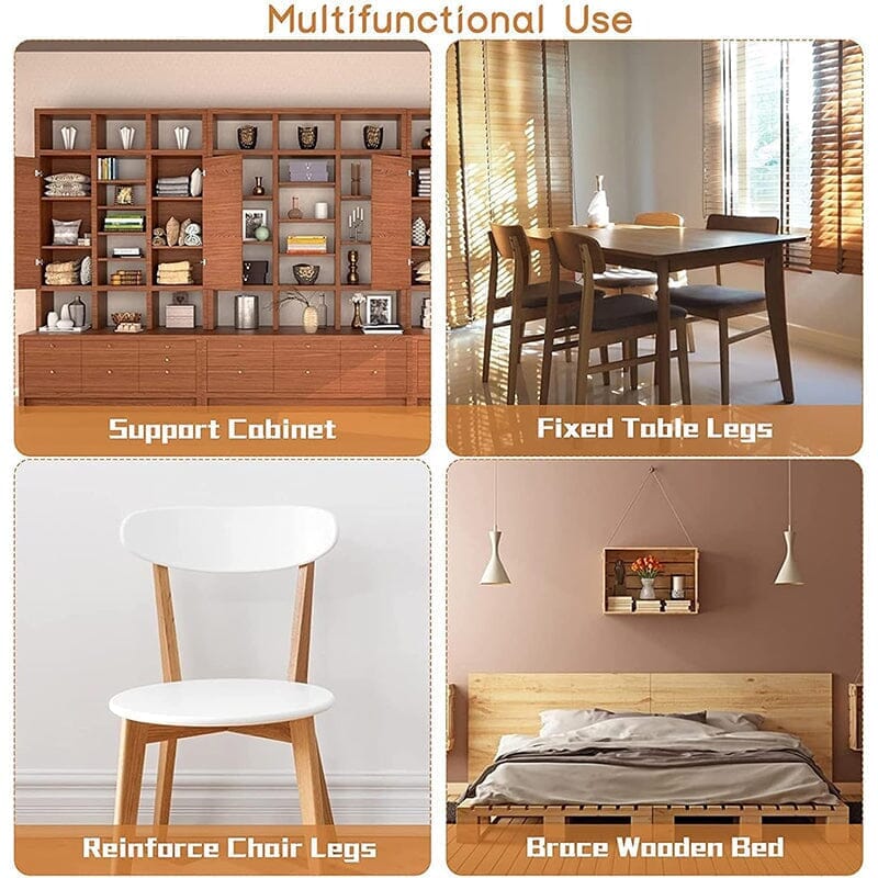 Frendorf | Universeller Edelstahl Möbeleckverbinder (10 St.)