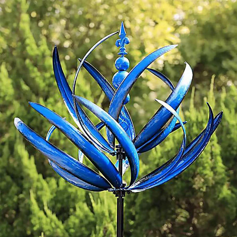 Frendorf | Blauer Windspinner aus Metall