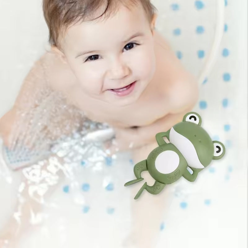Frendorf | Baby Shower Uhrwerk Süßes Tier Schwimmender Frosch