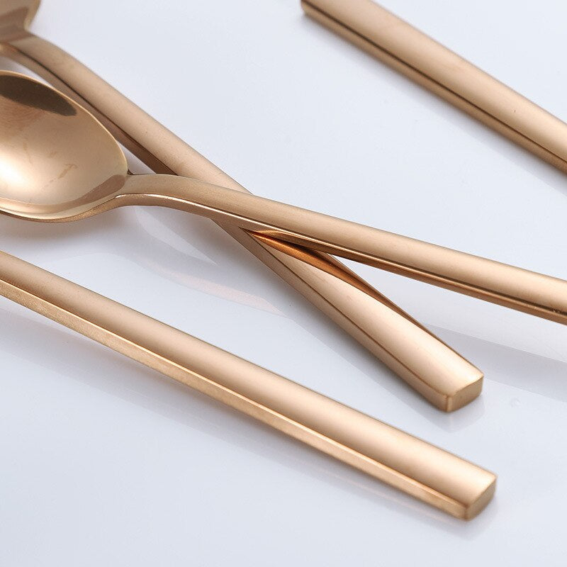 Frendorf | LumiDine 30-teiliges Premium Besteckset | Edelstahl | Modernes Design | Für 6 Personen | Langlebig & Spülmaschinenfest