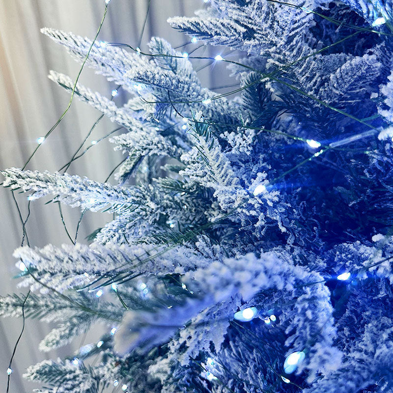 Quntis LED Stern Weihnachtsbaum Lichterkette – 50m (164ft) Dunkelgrün Kupferdraht mit Fernbedienung, Steckdose wasserdichte Lichter für Außen Weihnachtsdeko