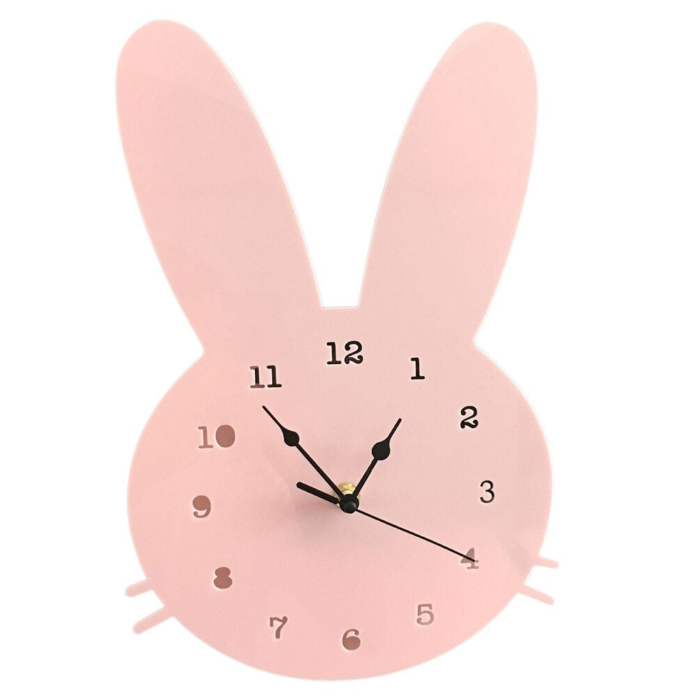 Frendorf | HopTock - Schönes Kaninchen-Wanduhr für Spielplätze