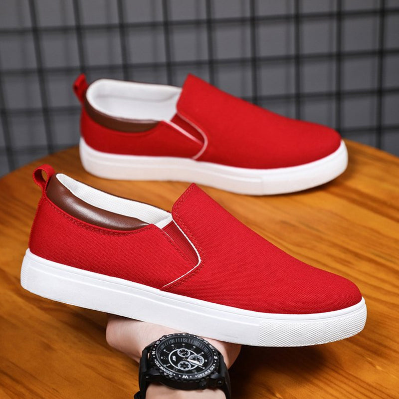 Slip-On-Schuhe aus Segeltuch für Herren