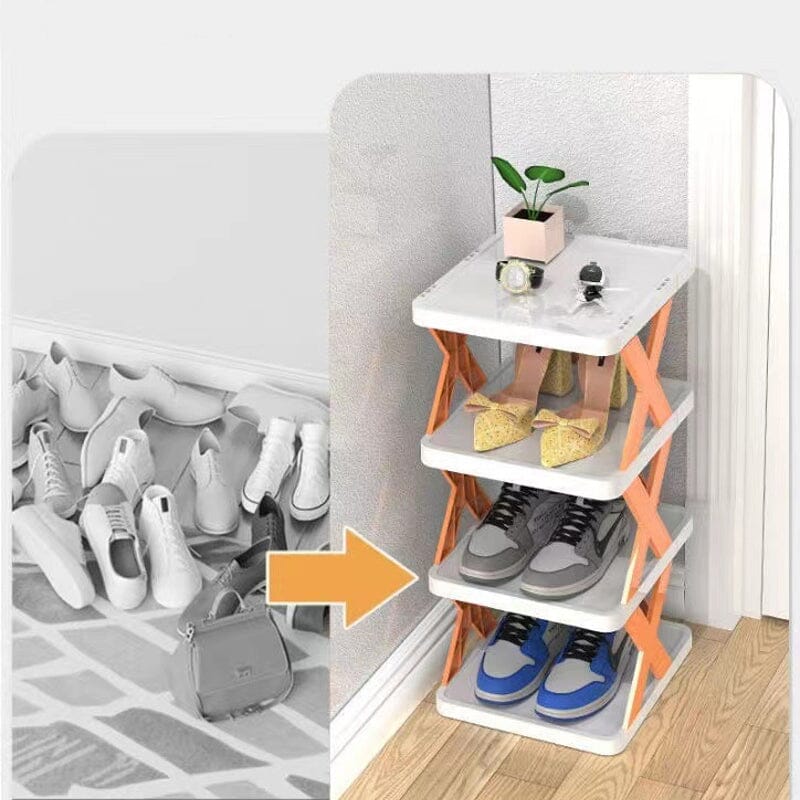 Frendorf | Faltbares Mehrschichtiges Schuhregal, Schuhlagerregal Organizer