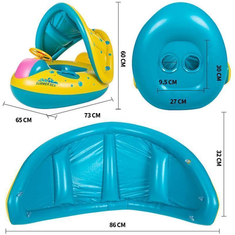 Frendorf | Baby Schwimmring Sonnenschutz Baby Float Bootssitz