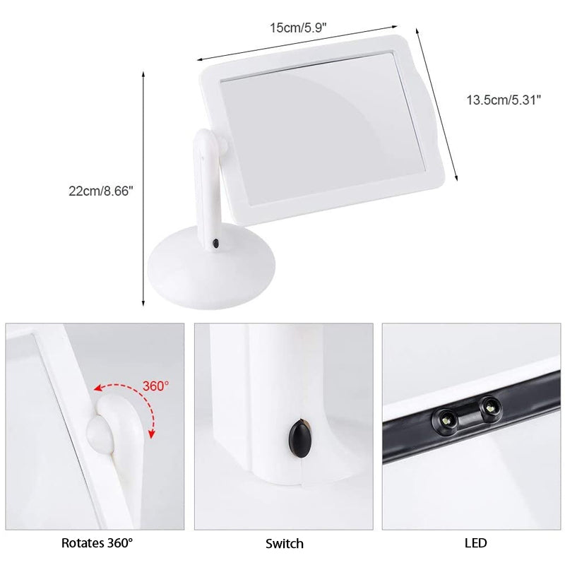 Frendorf | Handfreie Schreibtischlupe mit LED