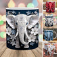 3D Elefant Blumen Becher
