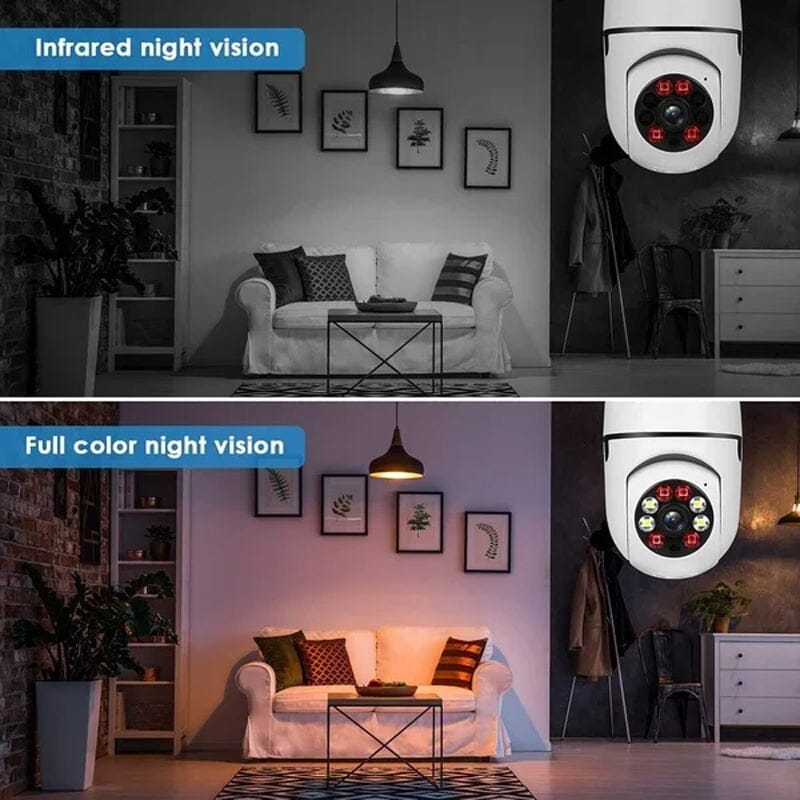 Frendorf | Kabellose WLAN-Glühbirnenkamera, Sicherheitskamera