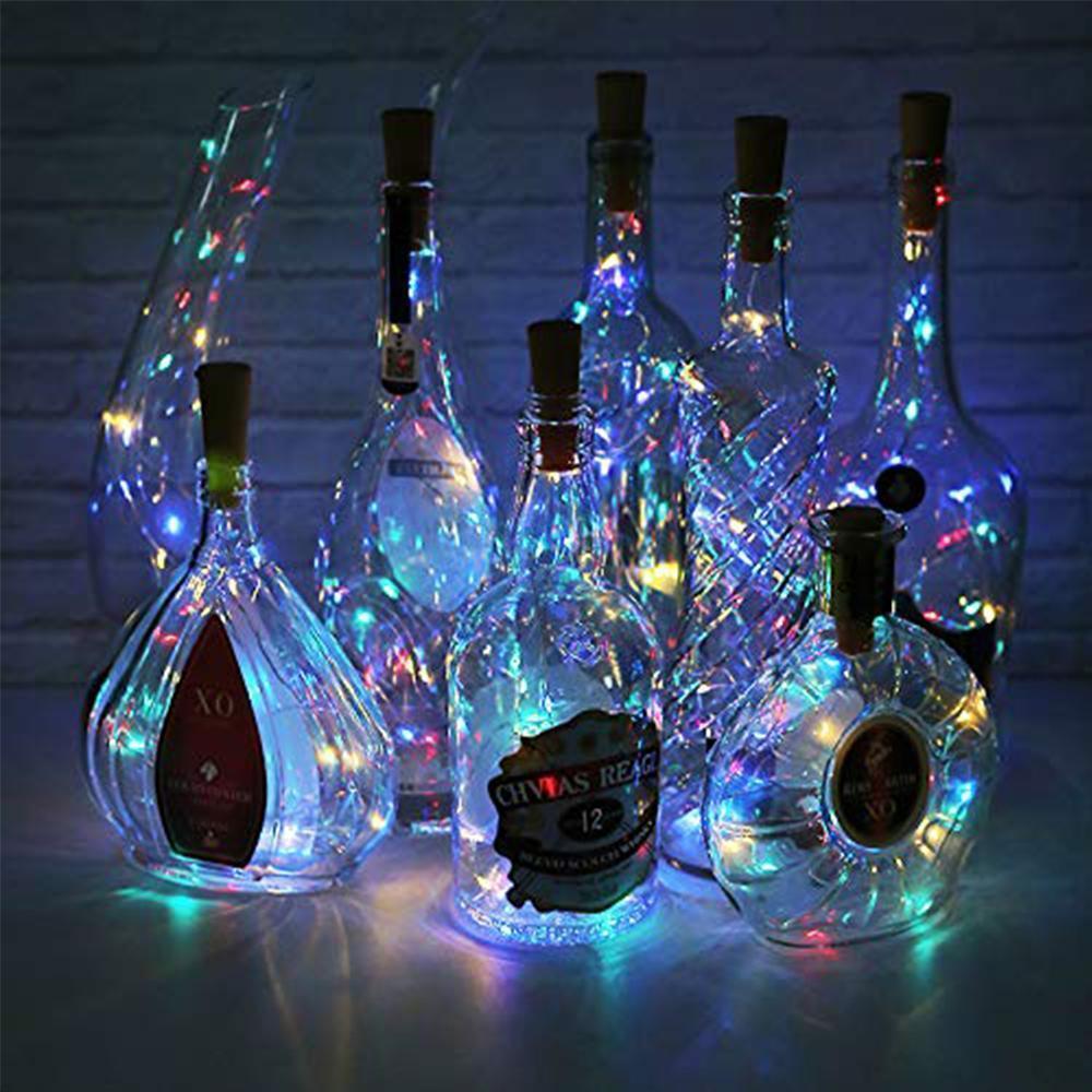 LED Weinflaschenlampen Kork Nachtlicht DIY-Dekorationslift - 5/10 ST