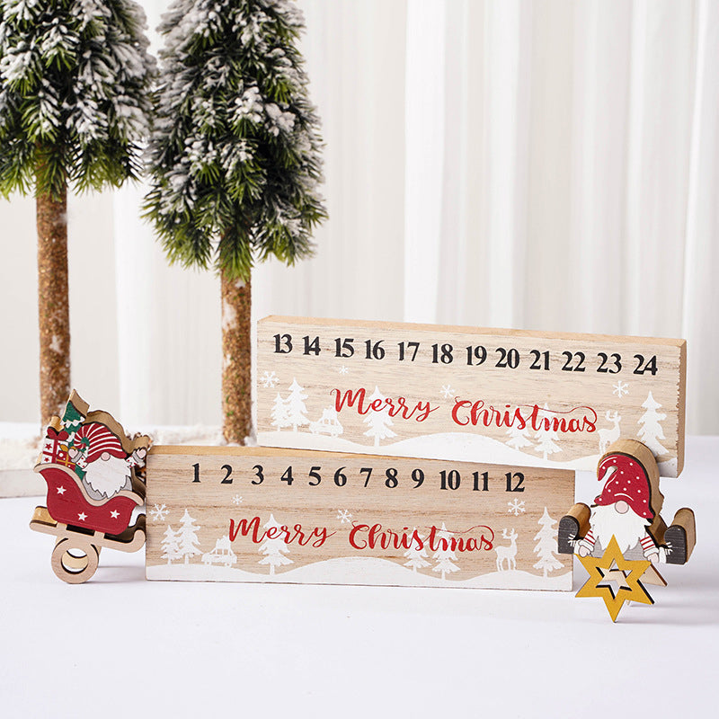 Frendorf | Frohe Weihnachten Holz Mobile Weihnachtsmann Kalender Ornament