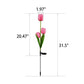 Solar Tulpe Rasenlicht Außen Garten LED Tulpe Blumenlicht Bodenstecker Landschaftslicht