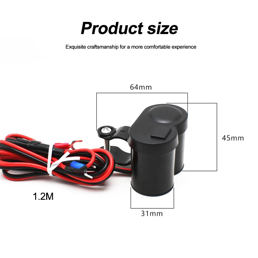Frendorf | Motorrad wasserdichter Lenker USB Ladegerät