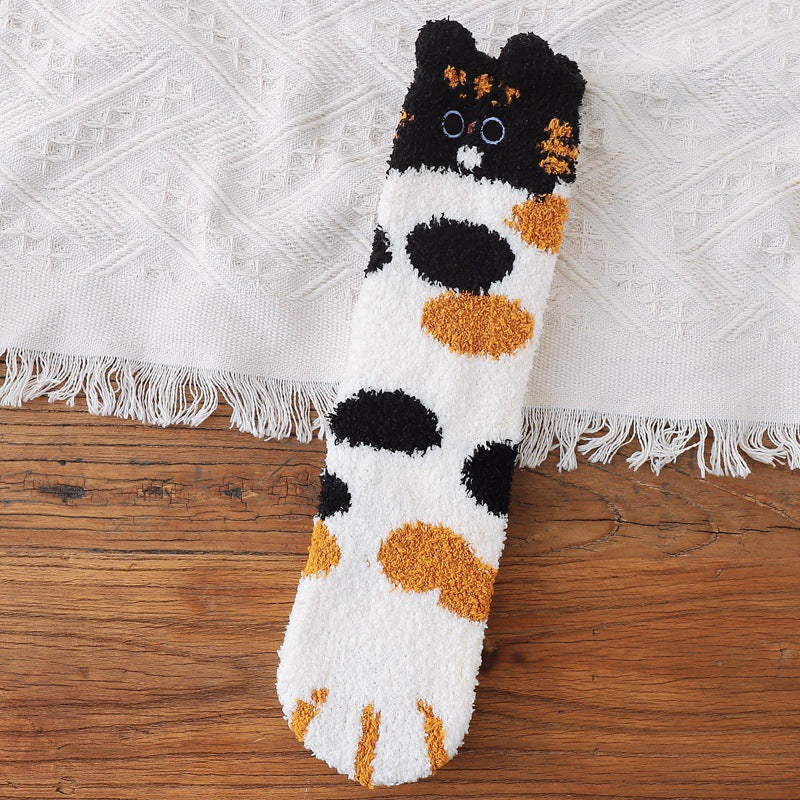 Frendorf | Warme, weiche Socken mit Katzenpfoten