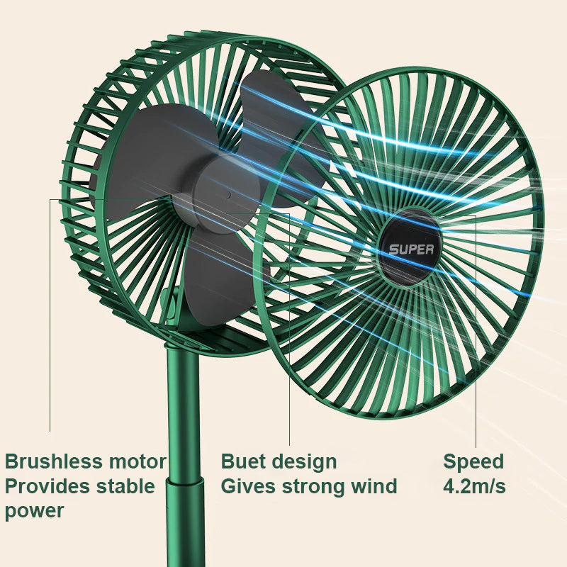 Frendorf | Tragbarer Handheld/Hausfaltbarer Mini Ventilator