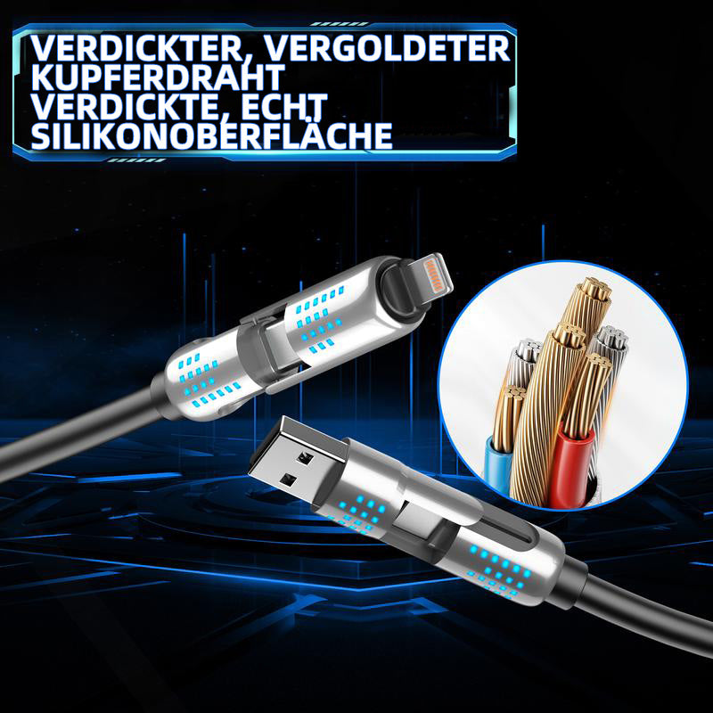 Frendorf | 240W 4-in-1 USB-C Schnellladekabel