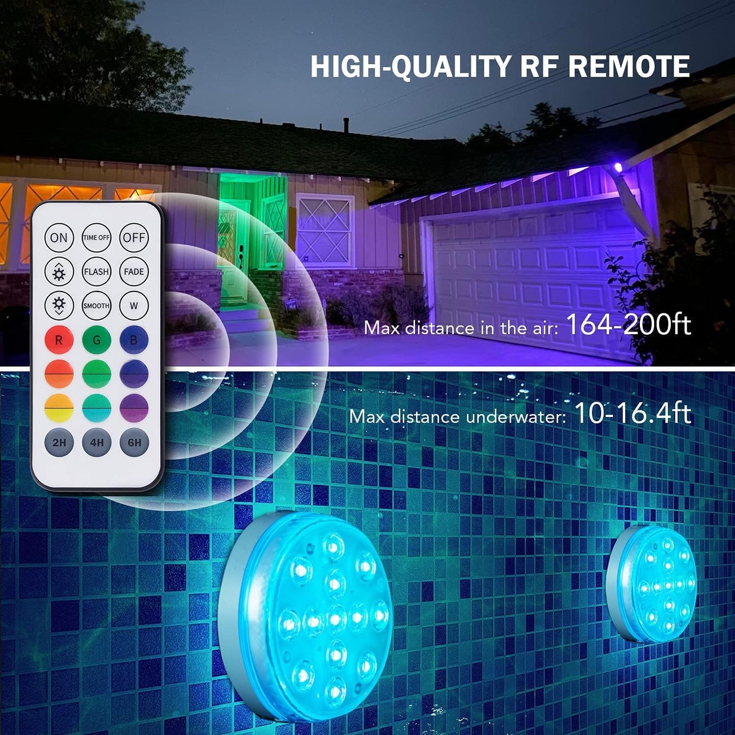 Frendorf | LED-Poolbeleuchtung (4er-Pack)