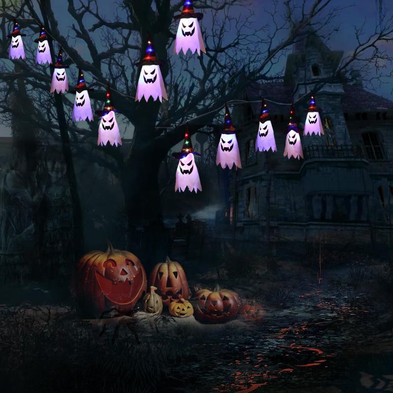 Frendorf | Halloween Blauer Zauberer Lichterkette 5 Lampen