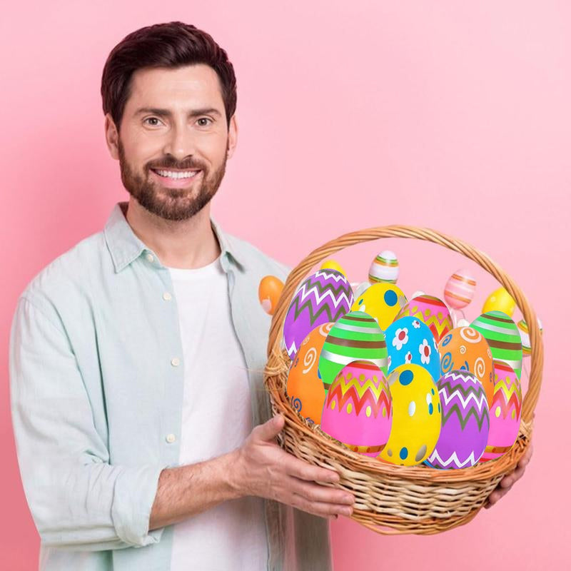 Frendorf | 24er-Pack vorgefüllte Ostereier mit Quetschspielzeug