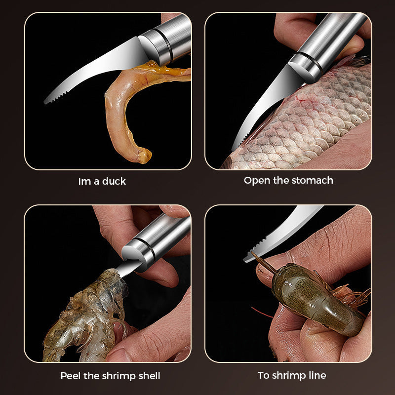 Frendorf | 5 in 1 Multifunktions Garnelenlinie Fischmaulmesser