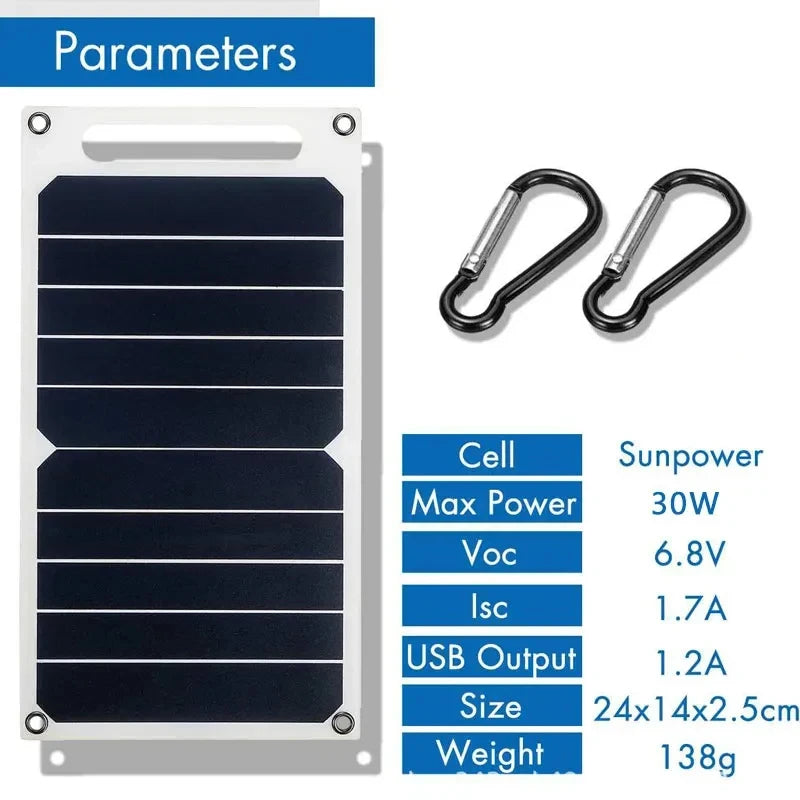 Frendorf | Solarpanel mit tragbarem USB-Akku, wasserdicht