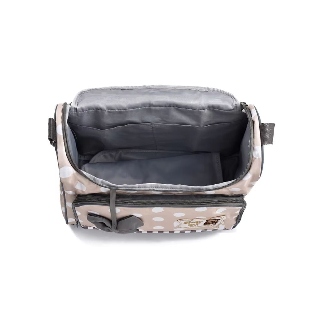 Frendorf | Baby Wickeltasche Blau mit Wickelunterlage und Flaschenhalter