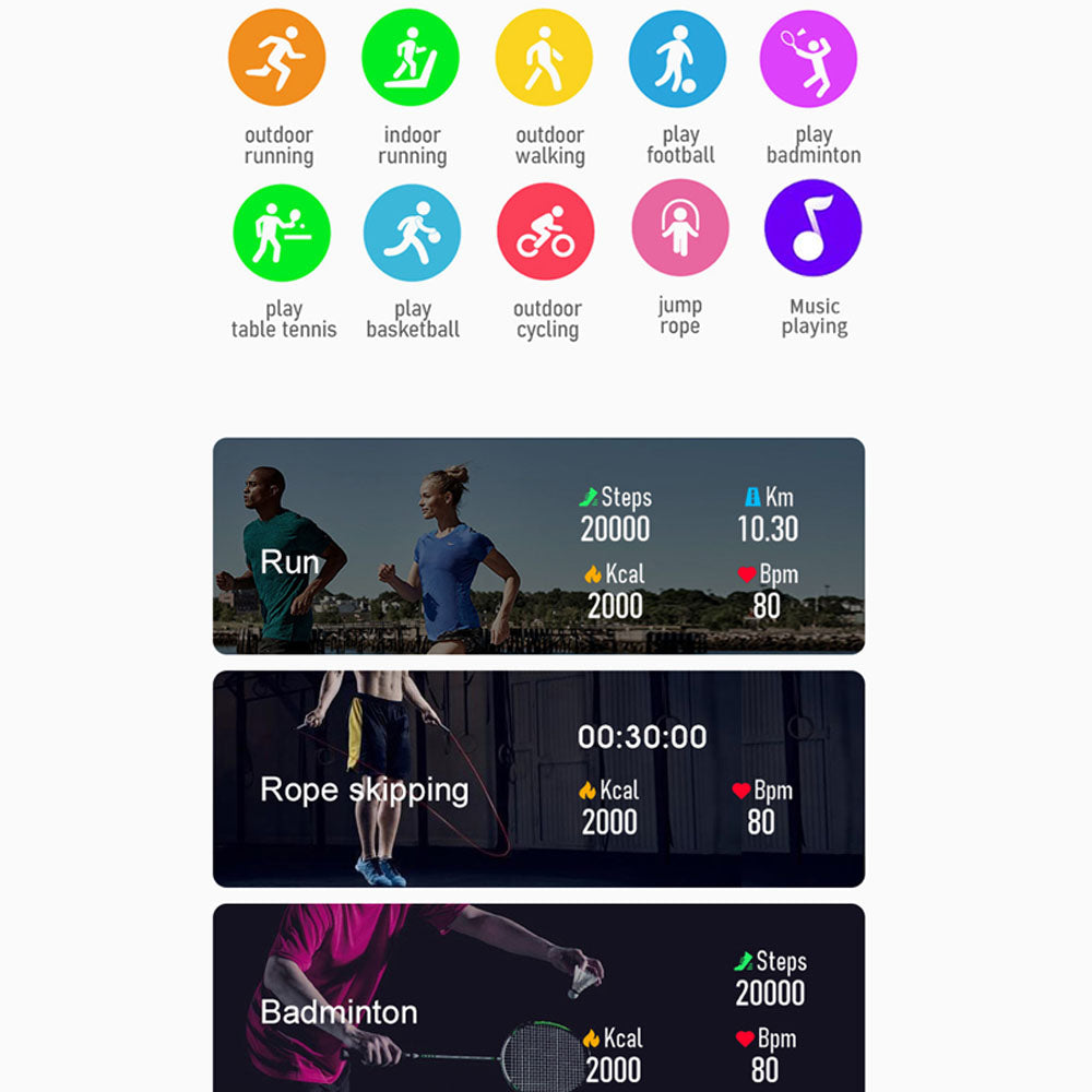 Frendorf | Blutdruck Blutsauerstoff Blutzucker Überwachung Bluetooth Talk Smartwatch