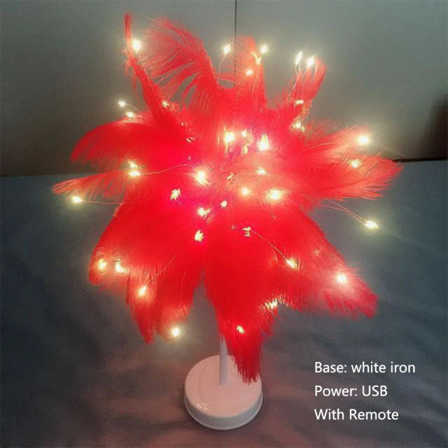 Kreative Baum feder tischlampe
