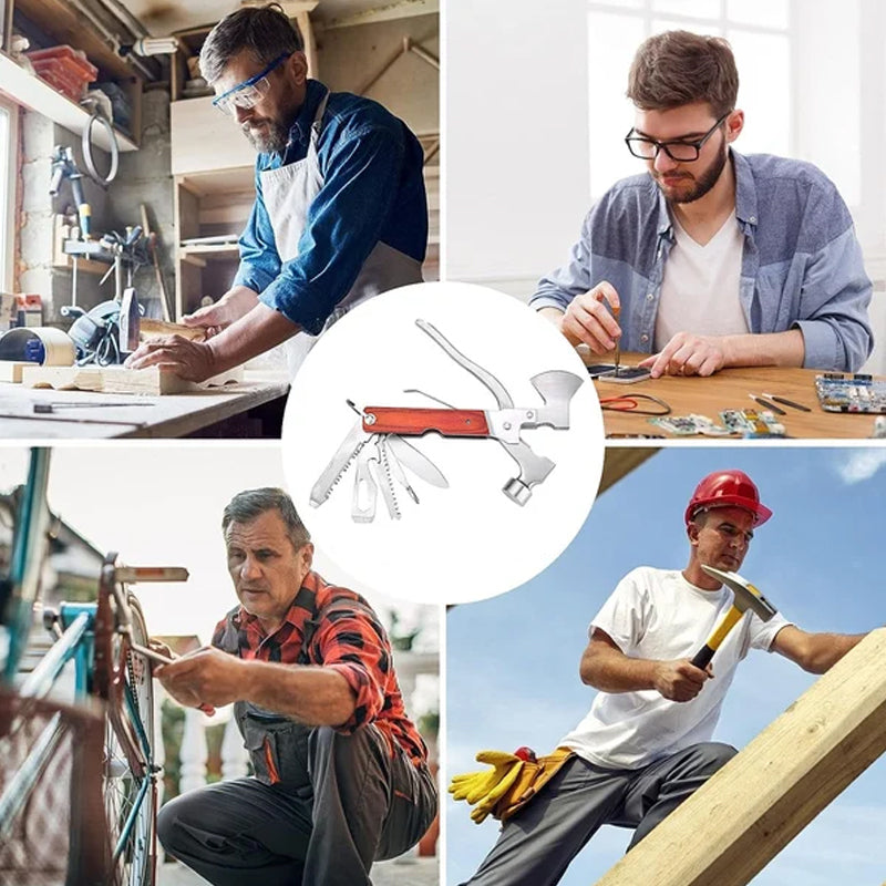 Frendorf | 16-in-1 tragbares multifunktionales Kriechhammer-Werkzeug