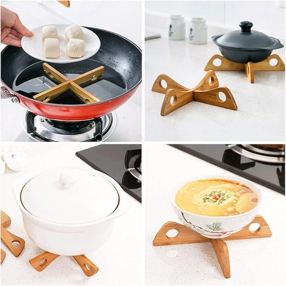 Frendorf | Bambus Topfständer & Dampfgestell