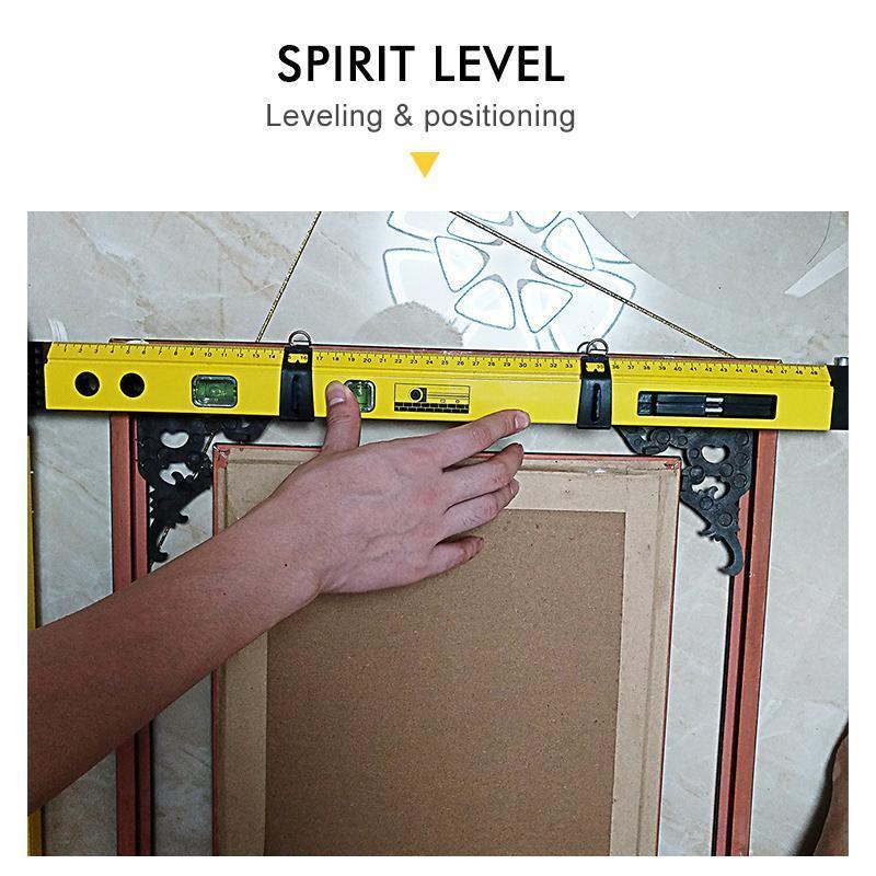 Frendorf | 3-in-1 Aluminiumlegierungs Wasserwaage Kompass Protractor