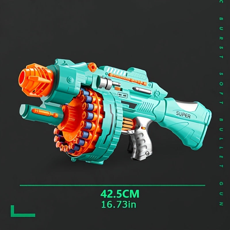 Frendorf | Automatischer Schaumstoffblaster – Türkise Pistole mit 40 Schaumstoffbällen für lustiges Spielen
