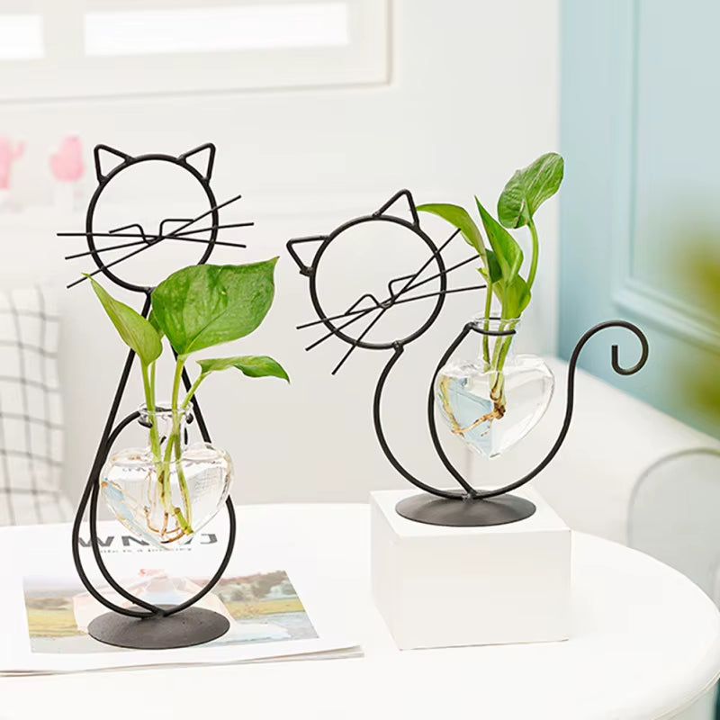 Frendorf | Kreative Miniatur Katze Form Pflanze Vase