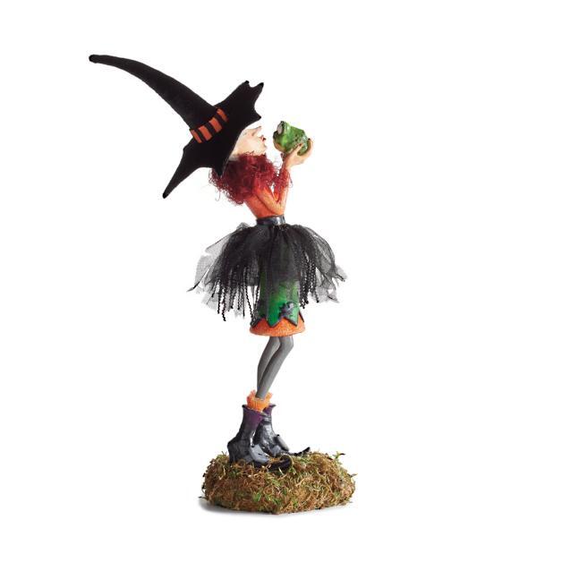 Frendorf | Halloween-Figurine | Handgemachte Hexendekoration | Harz