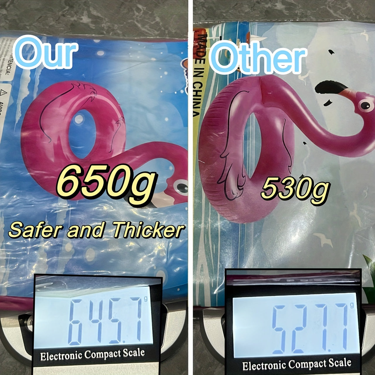 Frendorf | Aufblasbarer Flamingo Pool Float – Bequem, Farbenfroh und Perfekt für Poolpartys