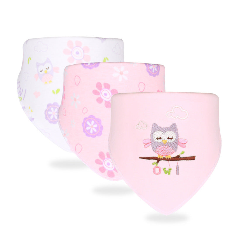 Frendorf | Baby-Schal-Lätzchen-Set - Weiche Dreieckstücher mit niedlichen Motiven