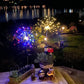 4 Stück Solar Feuerwerk Gartenlampen - Wetterfeste LED Dekorationsbeleuchtung, Solarenergie für Garten und Patio