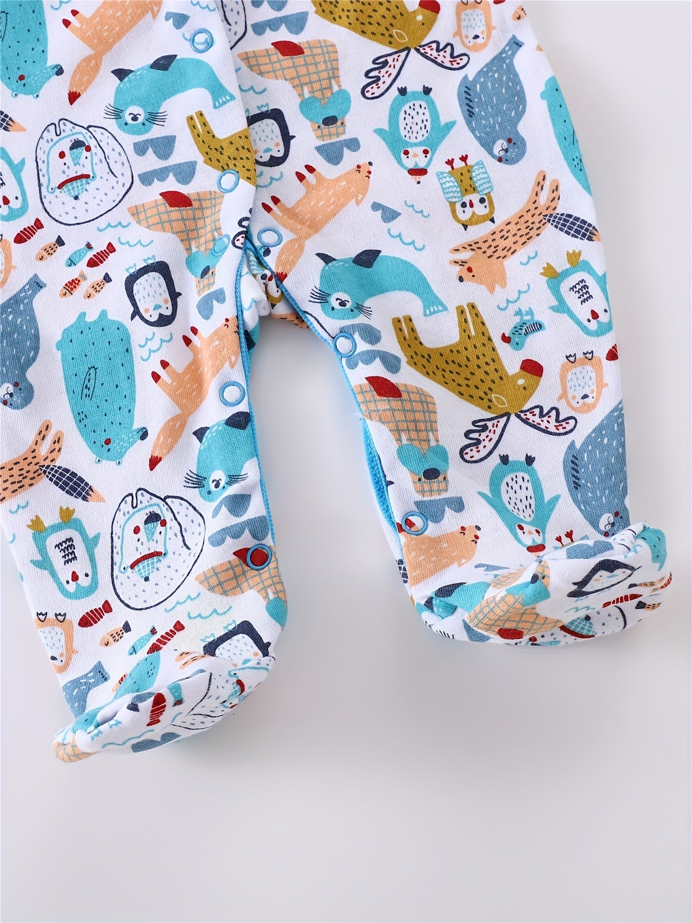 Frendorf | 3-teiliges Baby Playsuit-Set mit Tiermotiven – Lange Ärmel für Outdoor-Aktivitäten