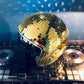 Frendorf | Disco-Kugel-Helm mit einziehbarem Visier