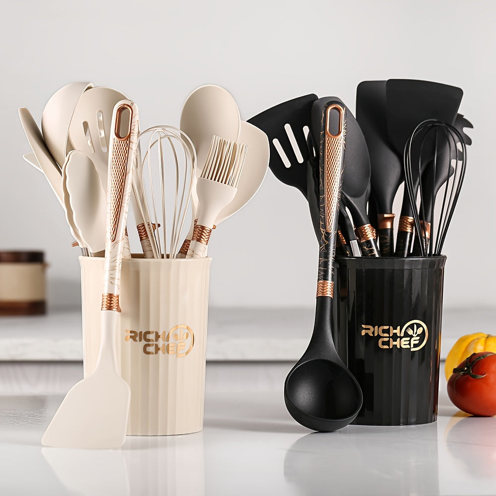 Kochen - Küchenfreude mit dem eleganten Silikon Küchengeräte-Set