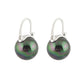 Frendorf | Black pearl earrings Available in white champagne gray gold and black pearl dangling earrings